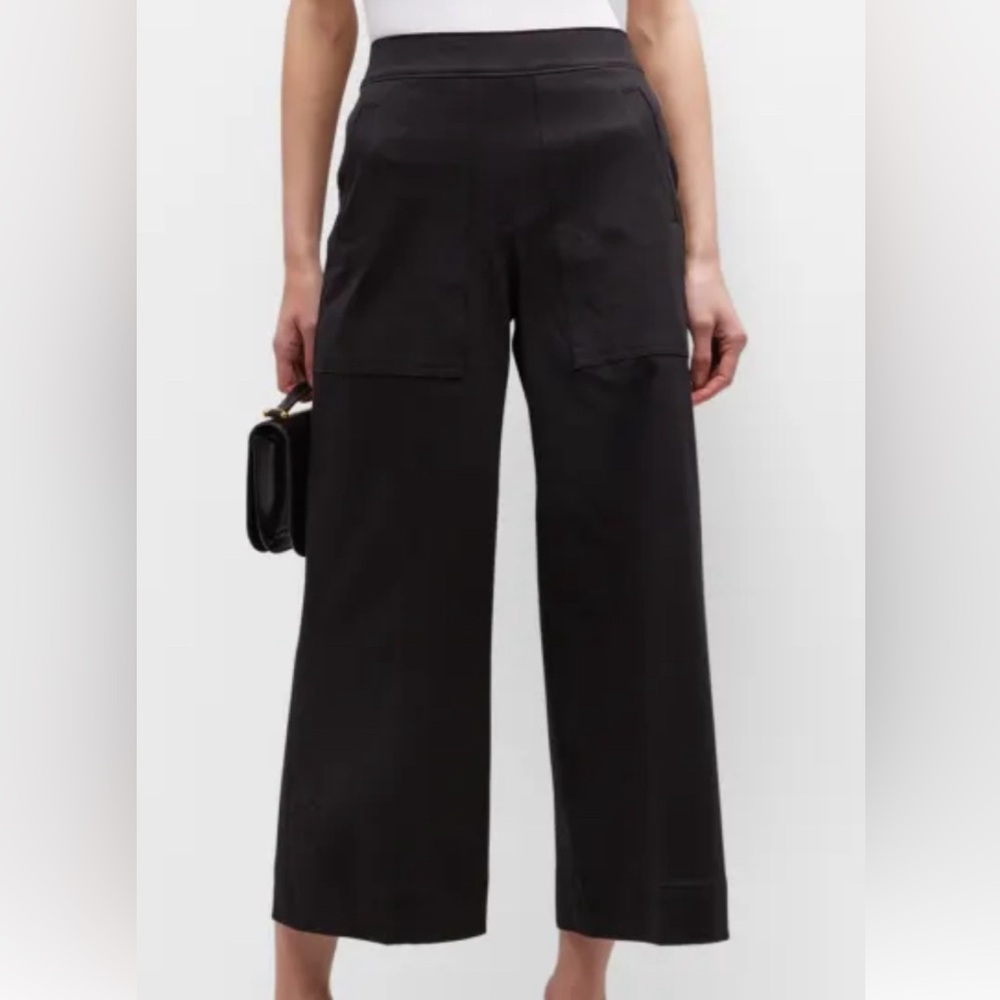 Spanx On-the-go wide-leg cotton cropped pant NWT